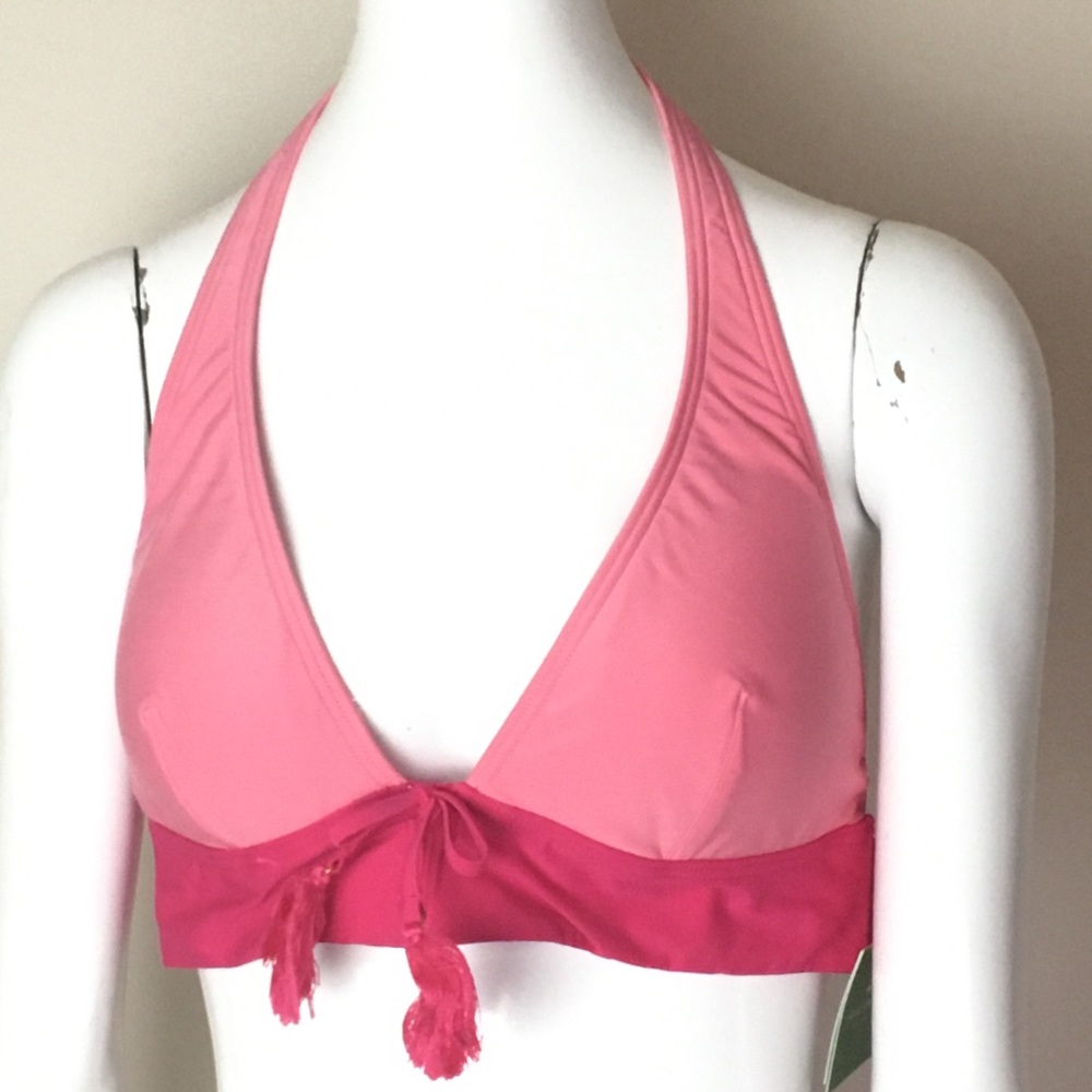 Kate Spade New York Carmel Beach Halter Bikini Top Size Large